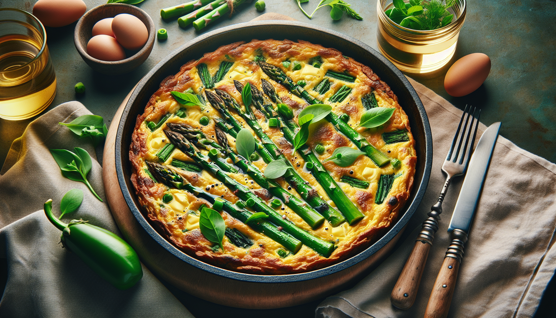 frittata di asparagi selvatici